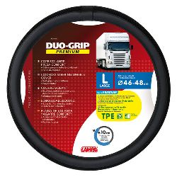 COPRIVOLANTE TPE"DUO-GRIP"L" 46-48CM NERO