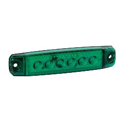 LUCE INGOMBRO VERDE PIATTA 6LED 12/24V "V-4"