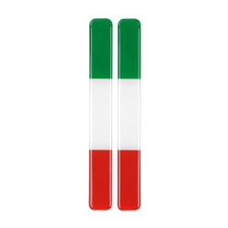 "FLAG-ITALY" COPPIA BANDIERE ITALIA ADESIVE