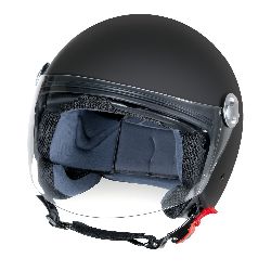 CASCO LD-1 DEMIJET S NERO OPACO DOPPIA VISIERA