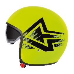 CASCO LH-2 JET GIALLO FLUO XL VISIERA INTEGRATA